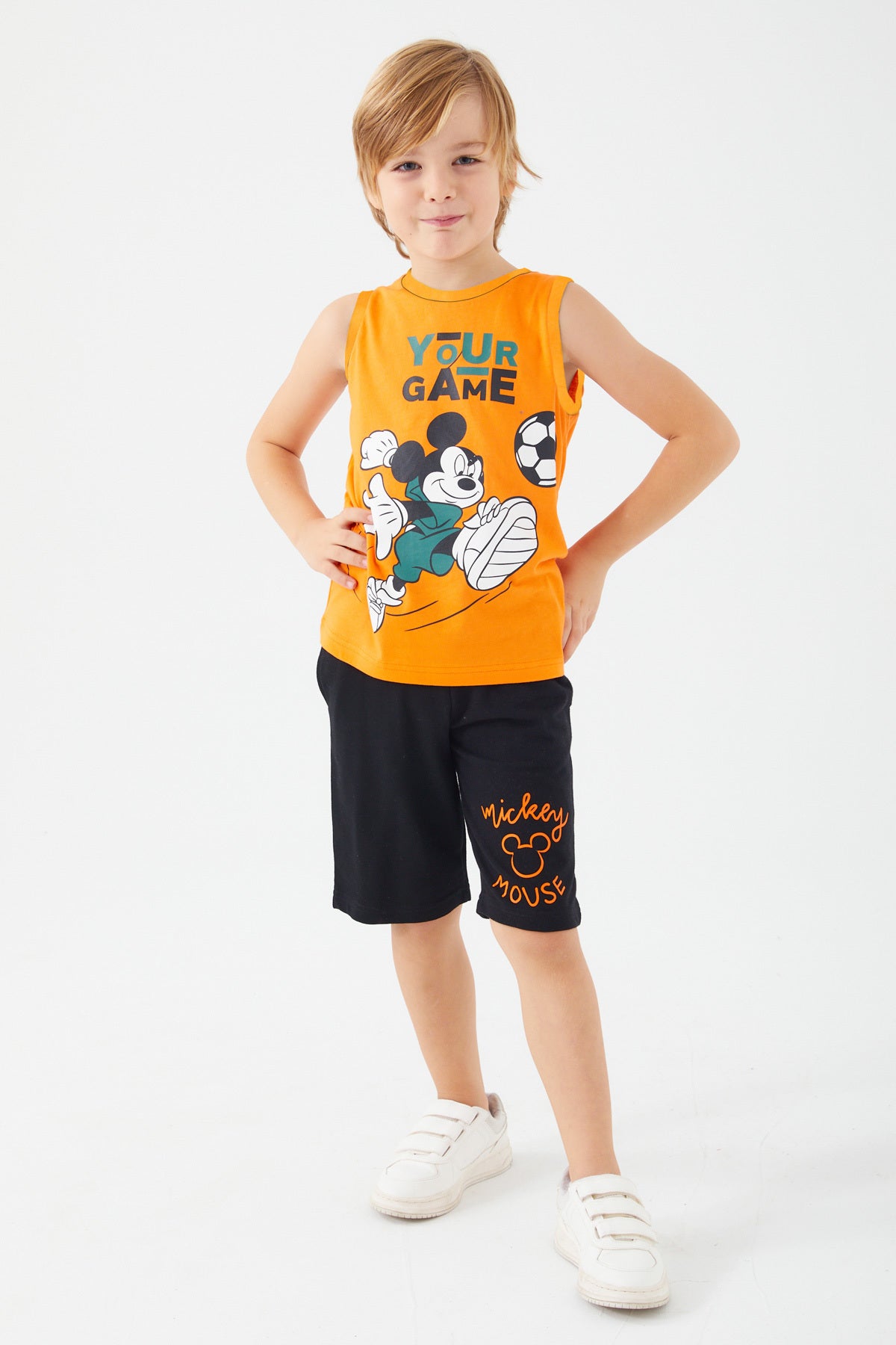 Roly Poly, Set de top si pantaloni scurti cu Mickey Mouse