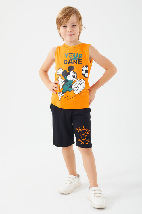 Roly Poly, Set de top si pantaloni scurti cu Mickey Mouse