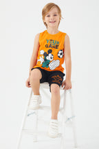 Roly Poly, Set de top si pantaloni scurti cu Mickey Mouse