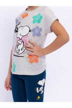 Roly Poly, Set de tricou si colanti cu imprimeu Snoopy