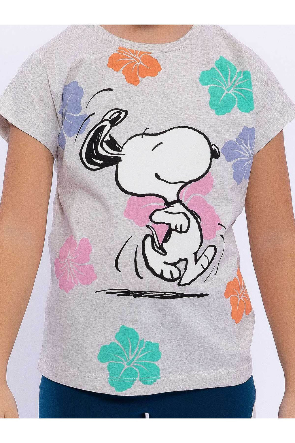 Roly Poly, Set de tricou si colanti cu imprimeu Snoopy