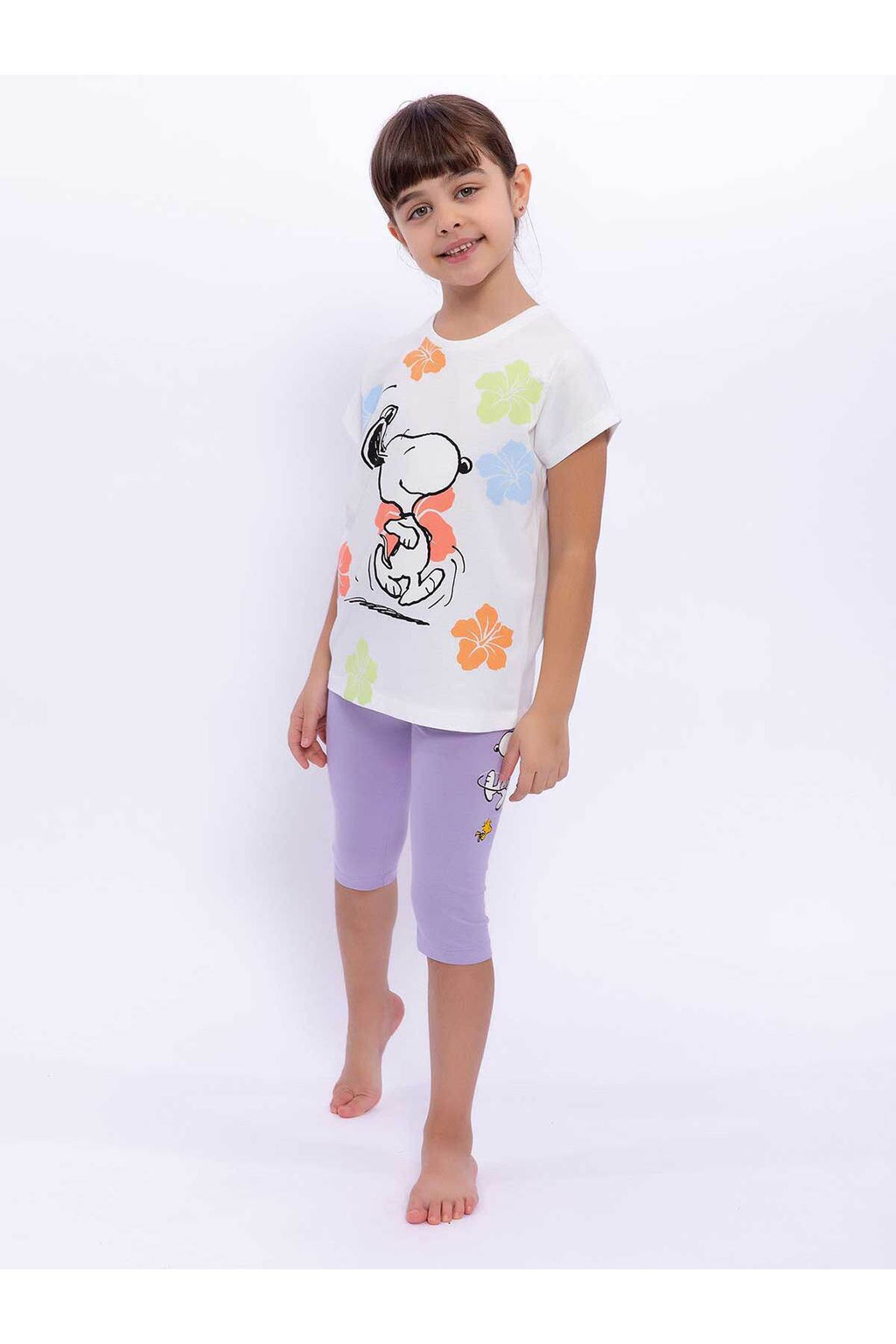 Roly Poly, Set de tricou si colanti cu imprimeu Snoopy