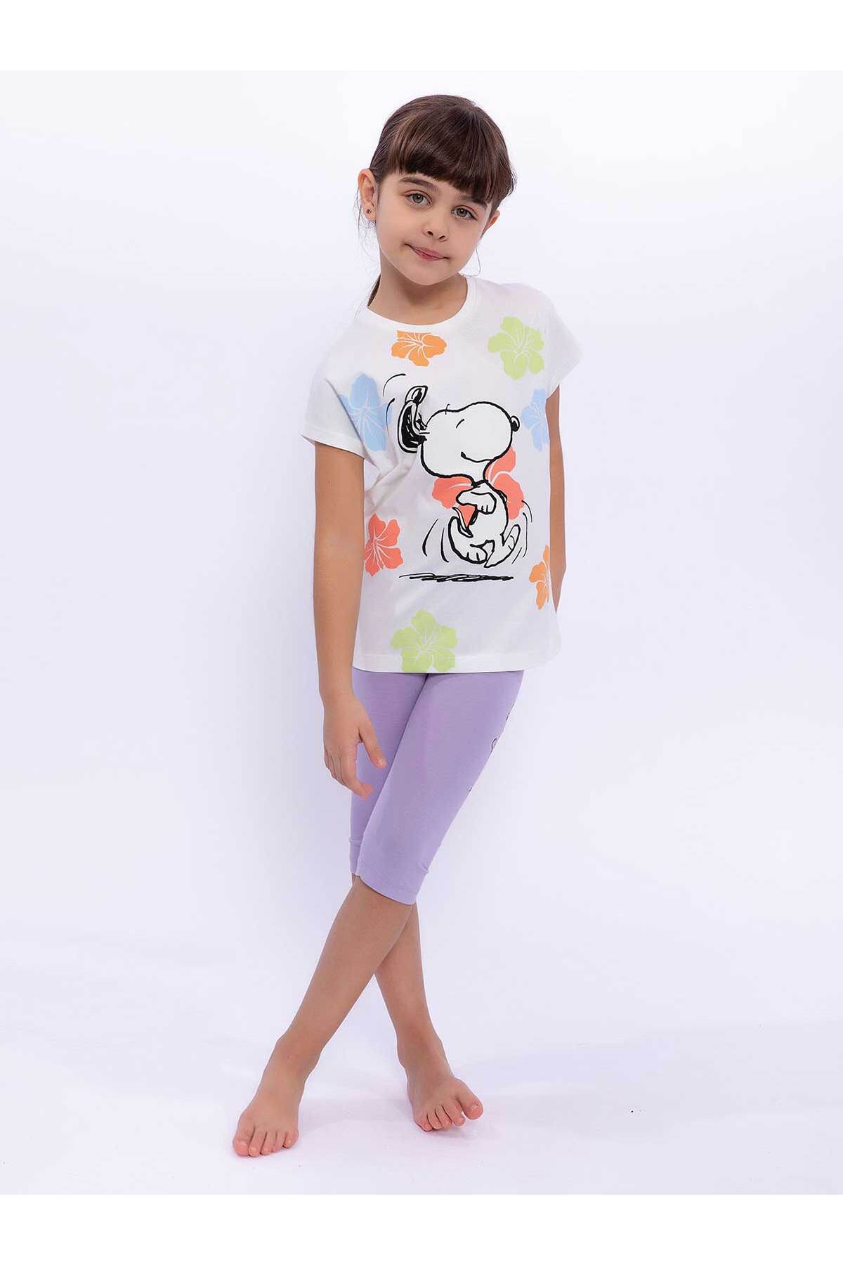 Roly Poly, Set de tricou si colanti cu imprimeu Snoopy