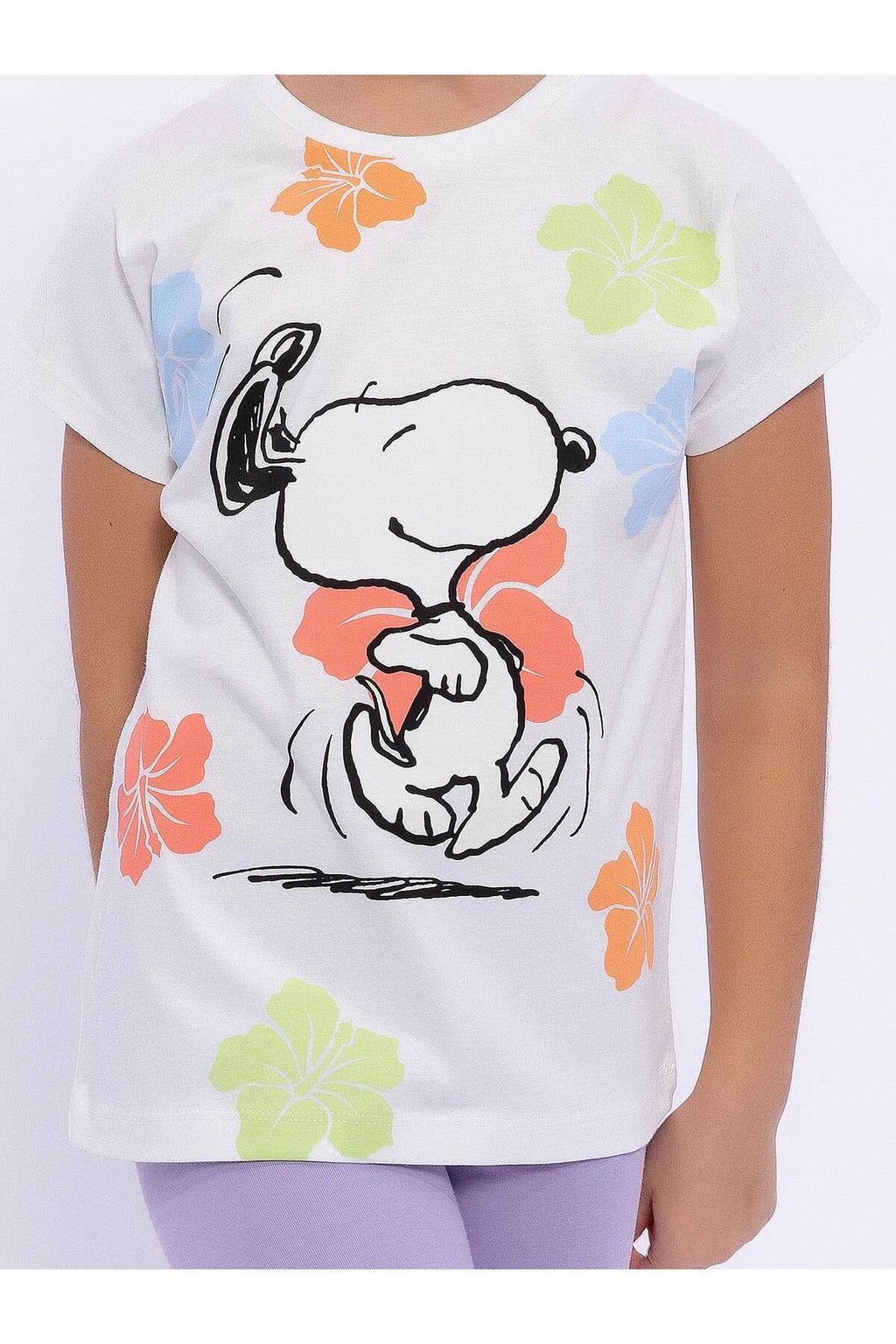 Roly Poly, Set de tricou si colanti cu imprimeu Snoopy