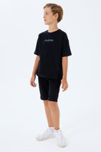 Set doua piese cu tricou si pantaloni scurti, pentru baieti