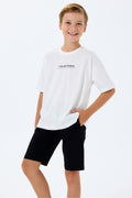 Set doua piese cu tricou si pantaloni scurti, pentru baieti