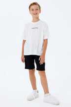 Set doua piese cu tricou si pantaloni scurti, pentru baieti