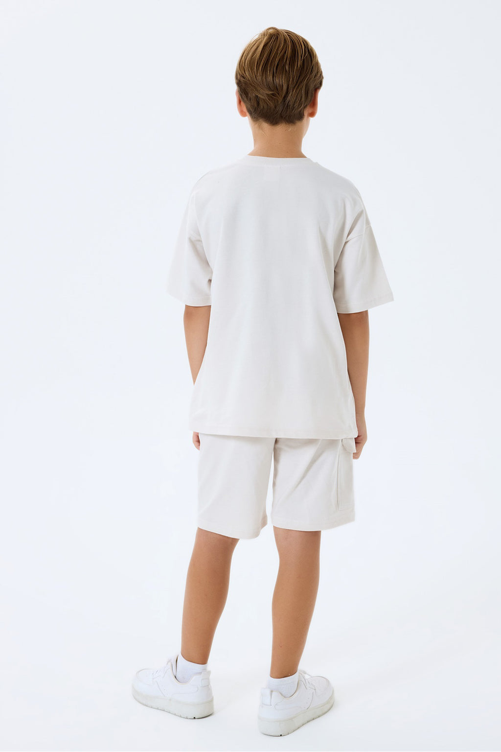 Set doua piese cu tricou si pantaloni scurti, pentru baieti
