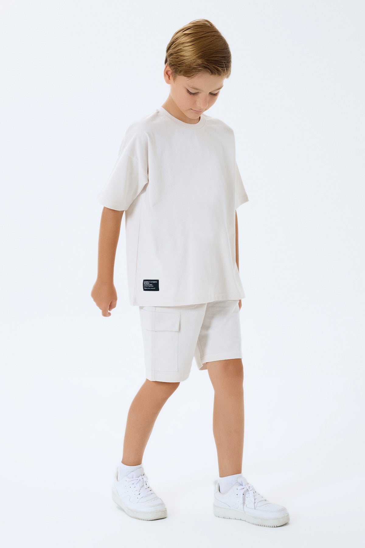 Set doua piese cu tricou si pantaloni scurti, pentru baieti