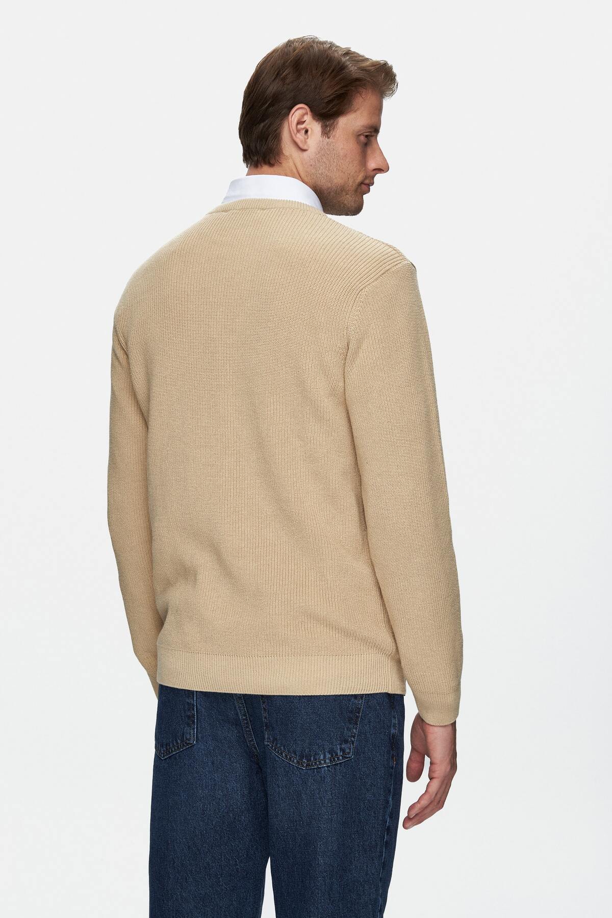UCLA Bluza din amestec de bumbac cu decolteu la baza gatului si imprimeu cu logo