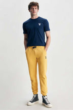 UCLA Pantaloni de trening cu elastic si snur in talie, buzunare laterale