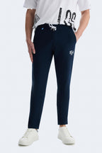 UCLA Pantaloni de trening drepti, cu talie elastica si snur, buzunare laterale