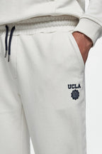 UCLA Pantaloni de trening cu elastic si snur in talie, buzunare laterale