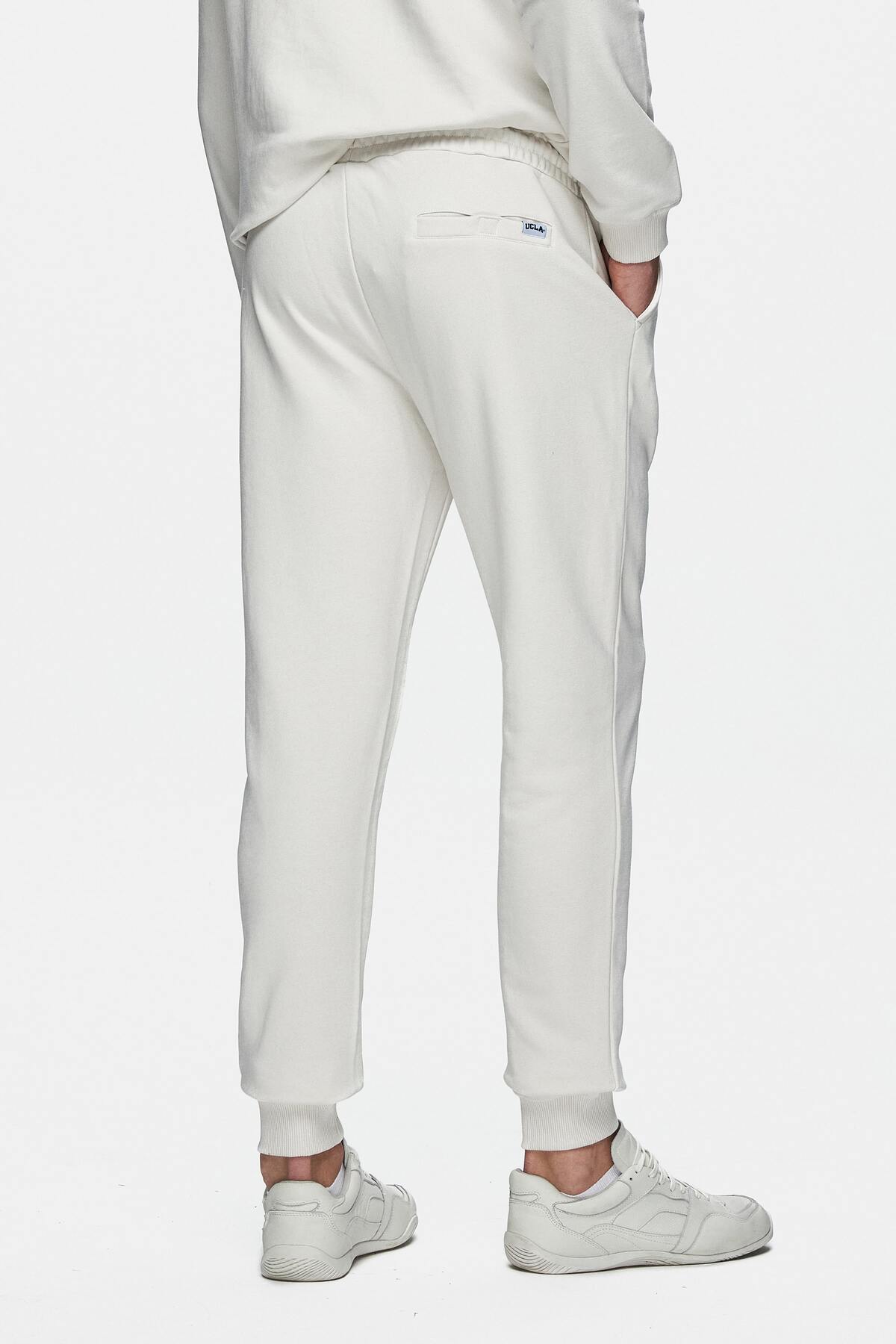 UCLA Pantaloni de trening cu elastic si snur in talie, buzunare laterale