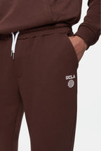 UCLA Pantaloni de trening cu elastic si snur in talie, buzunare laterale