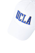 UCLA, Sapca baseball unisex cu broderie logo supradimensionata Ranch, Alb optic