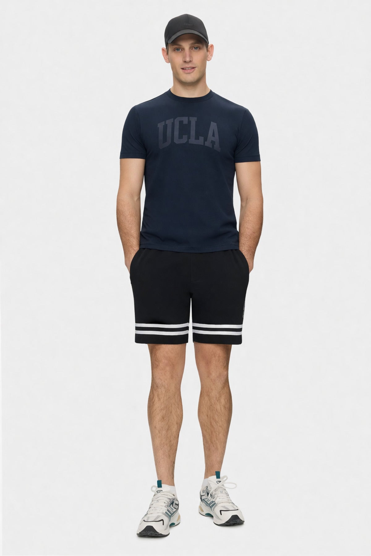 UCLA Tricou la baza gatului, imprimeu cu logo, din bumbac
