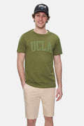 UCLA Tricou la baza gatului, imprimeu cu logo, din bumbac