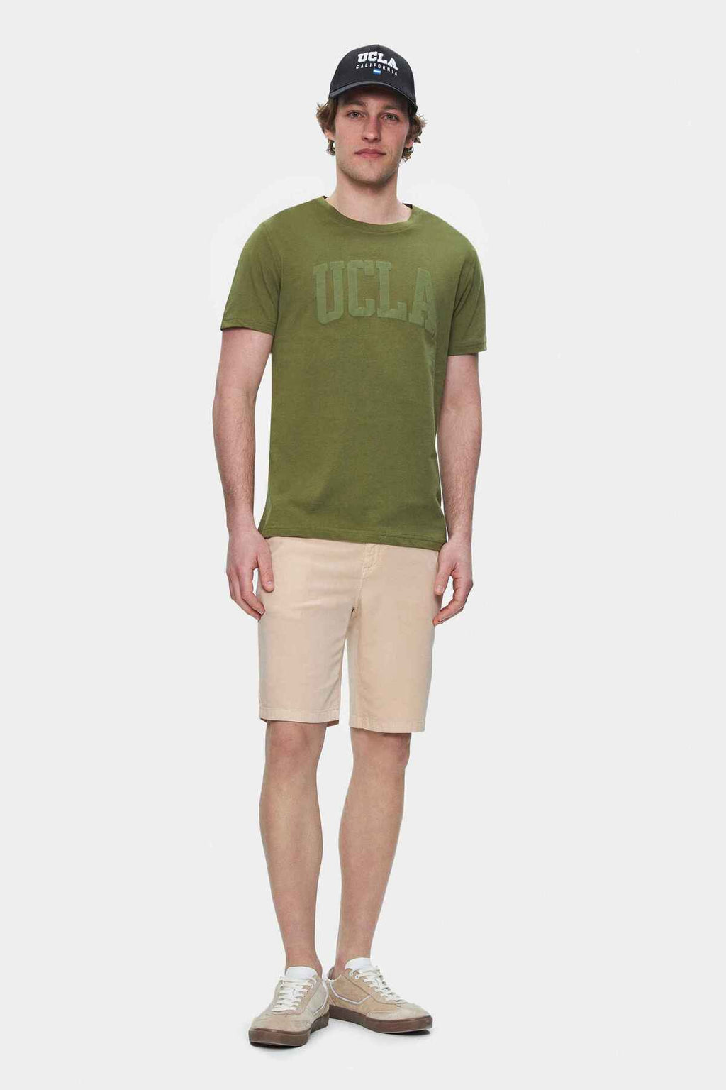 UCLA Tricou la baza gatului, imprimeu cu logo, din bumbac