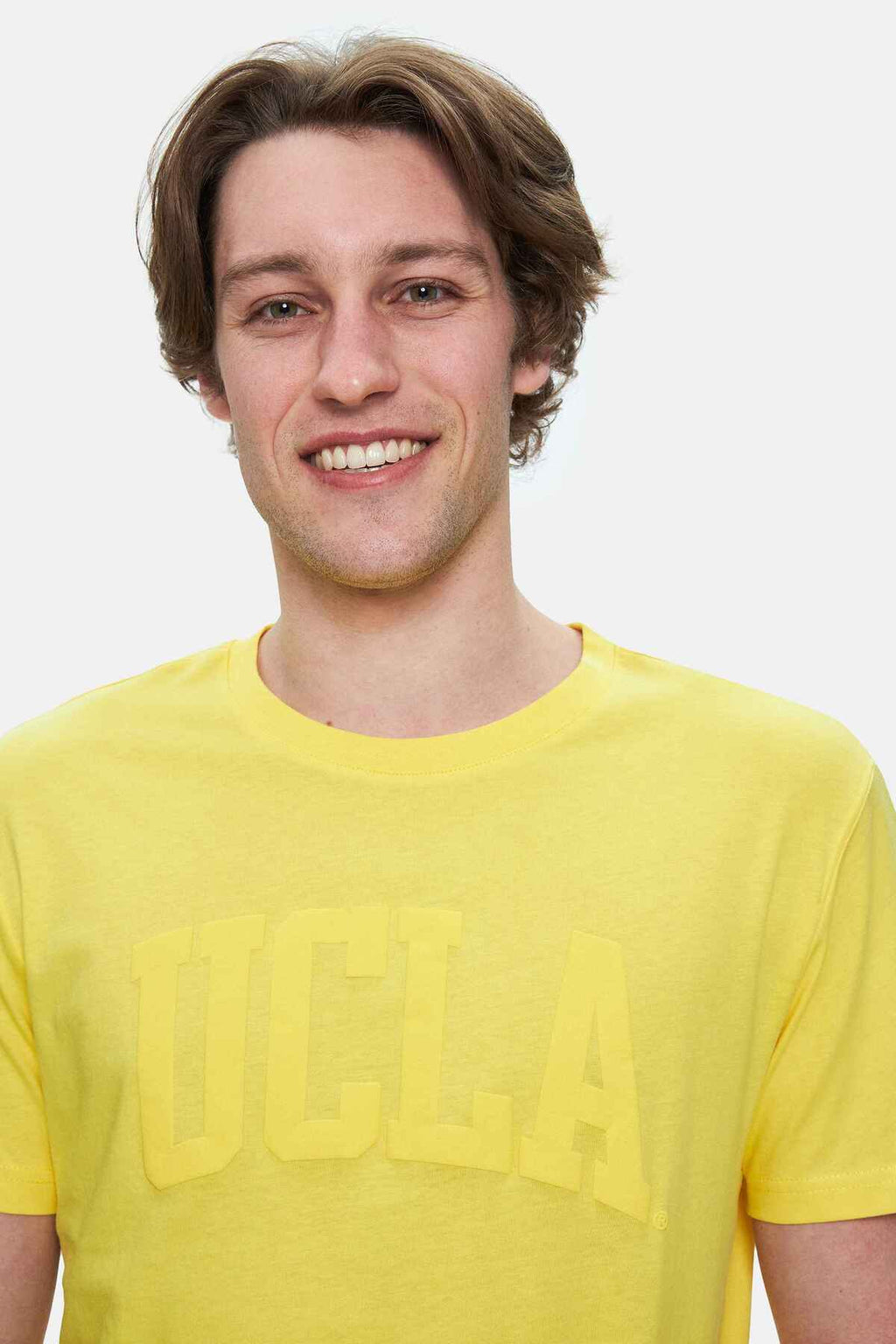 UCLA Tricou la baza gatului, imprimeu cu logo, din bumbac