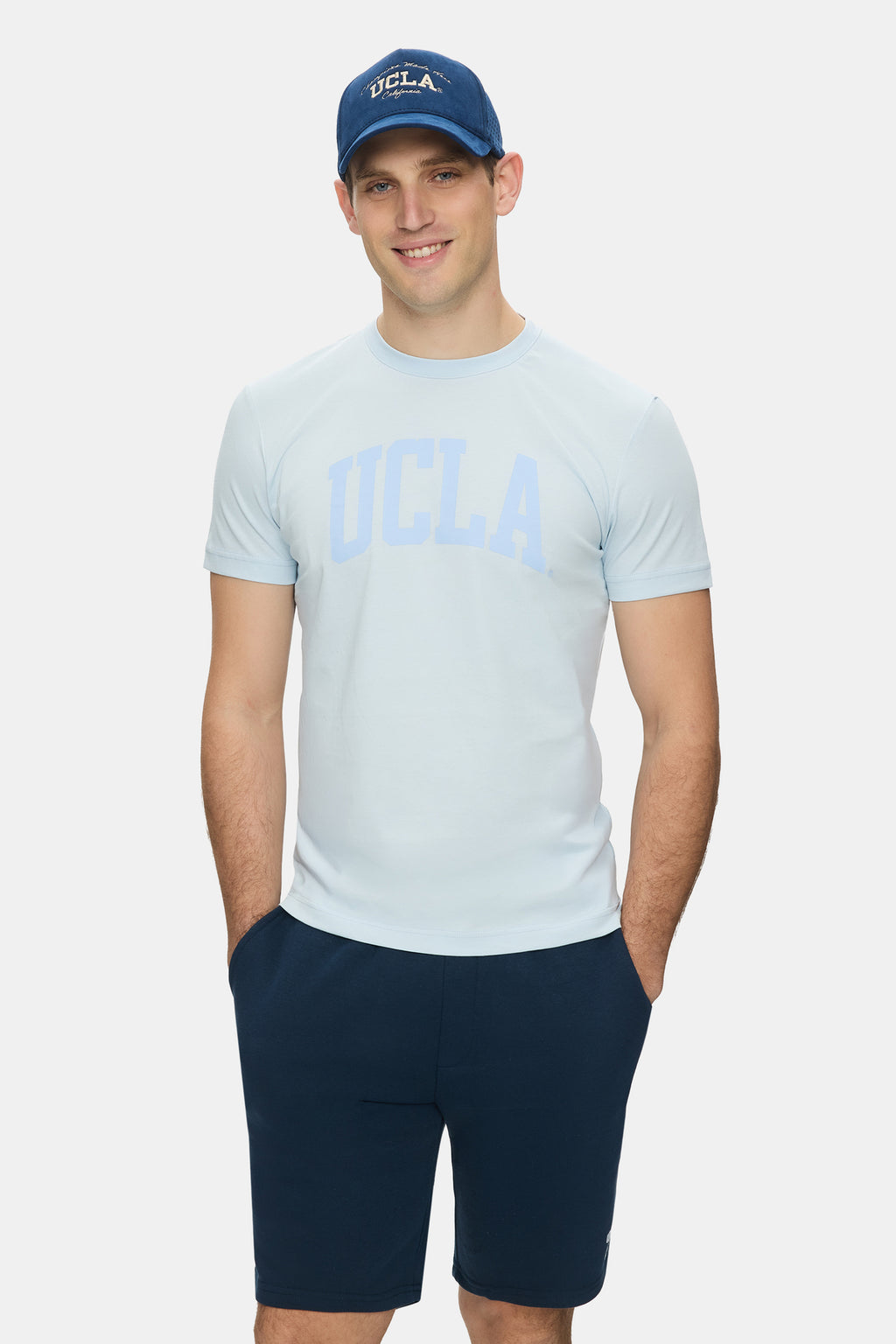 UCLA Tricou la baza gatului, imprimeu cu logo, din bumbac