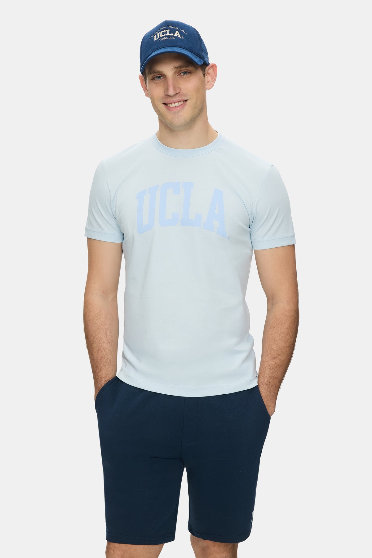 UCLA Tricou la baza gatului, imprimeu cu logo, din bumbac