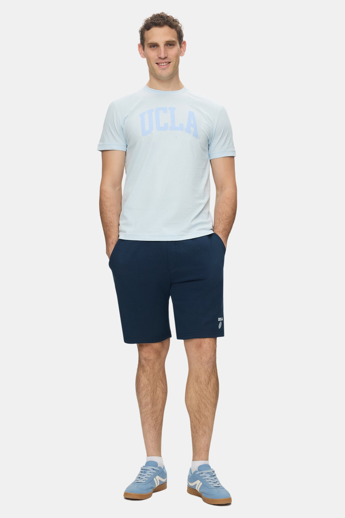 UCLA Tricou la baza gatului, imprimeu cu logo, din bumbac