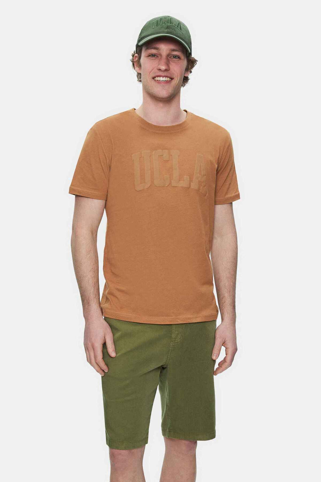 UCLA Tricou la baza gatului, imprimeu cu logo, din bumbac