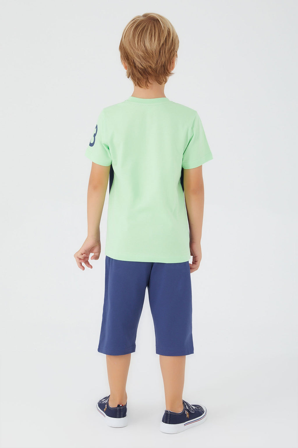 U.S. Polo Assn., Set doua piese din amestec de bumbac