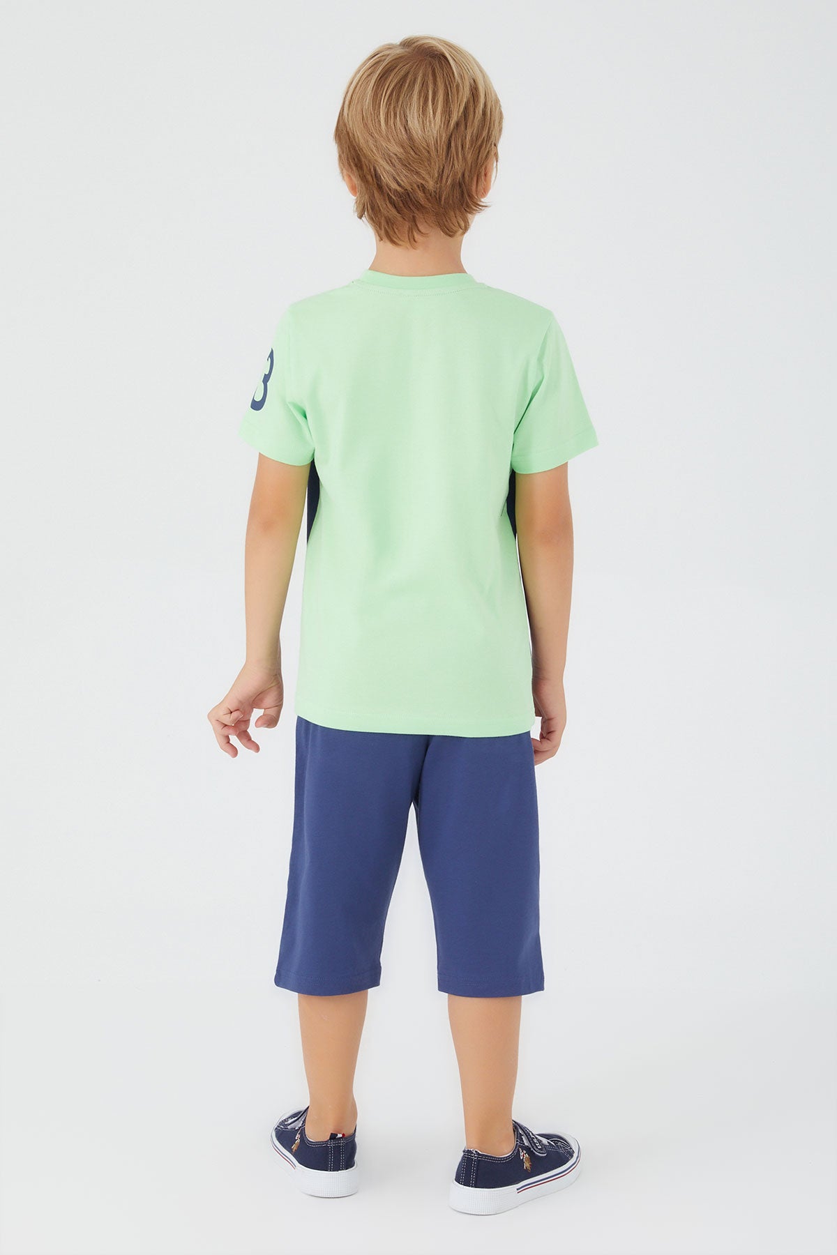 U.S. Polo Assn., Set doua piese din amestec de bumbac