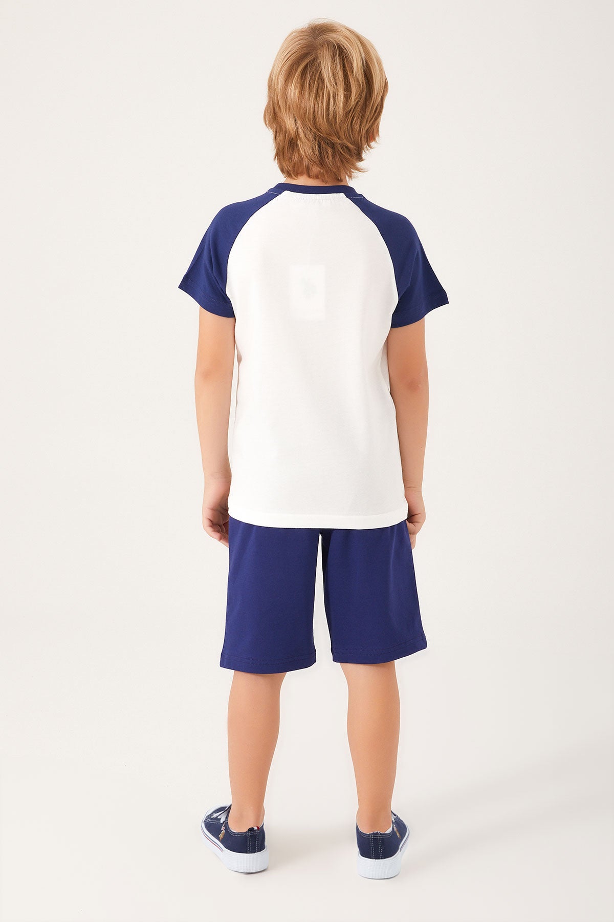 U.S. Polo Assn., Set doua piese din amestec de bumbac