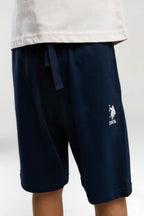 U.S. Polo Assn. Set doua piese cu logo discret, Alb
