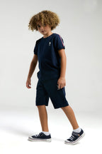 U.S. Polo Assn. Set doua piese cu logo discret, Alb