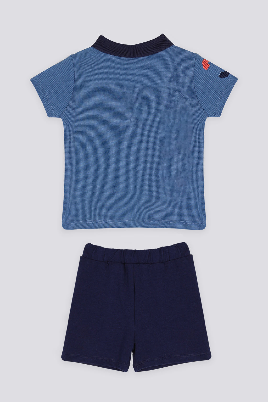 U.S. Polo Assn. Set doua piese cu logo discret, Bleumarin