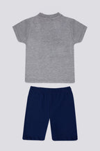 U.S. Polo Assn. Set doua piese cu logo discret, Gri