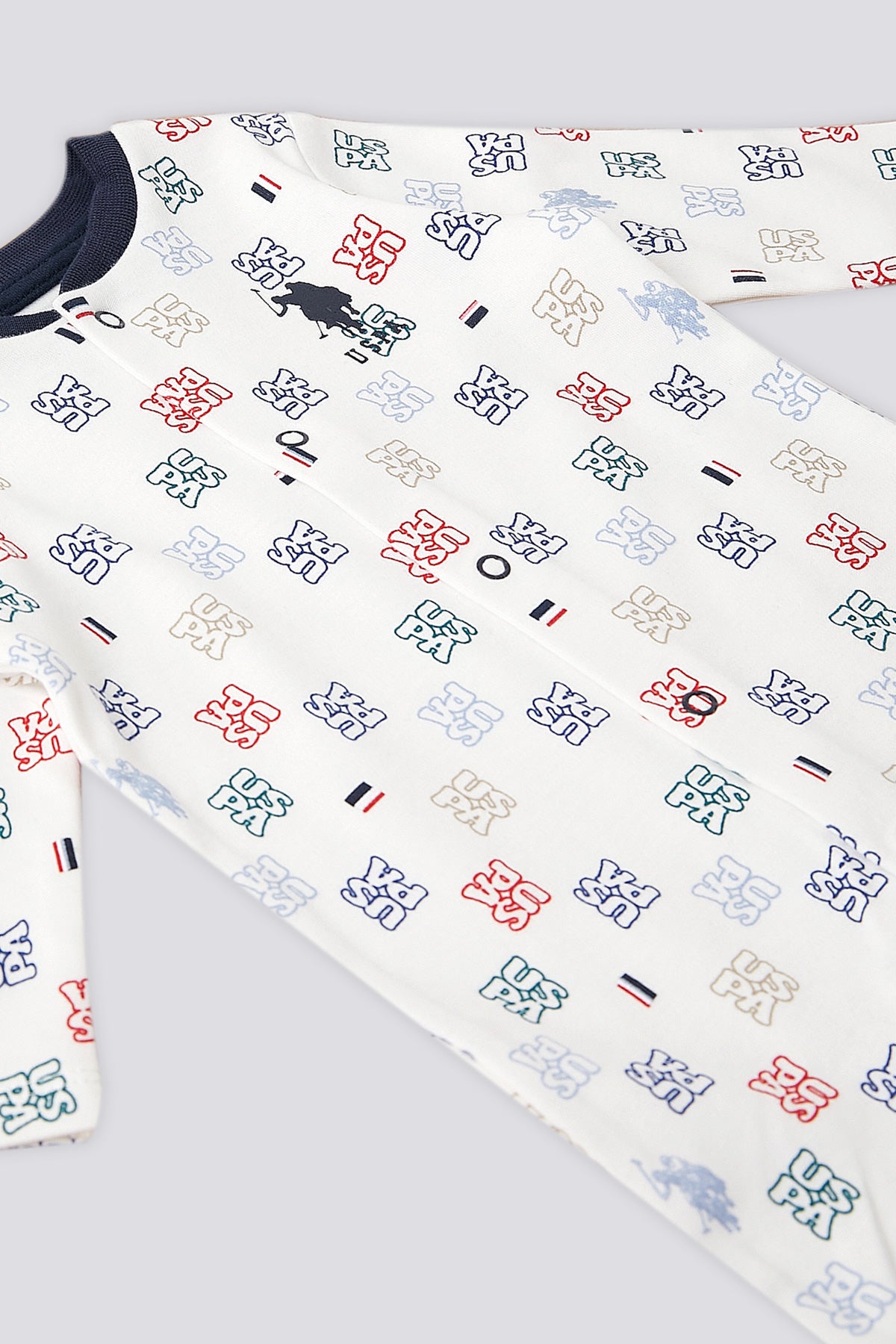 U.S. Polo Assn. Set zece piese pentru nou-nascuti, Alb