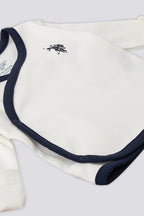 U.S. Polo Assn. Set cinci piese pentru nou-nascuti, Alb