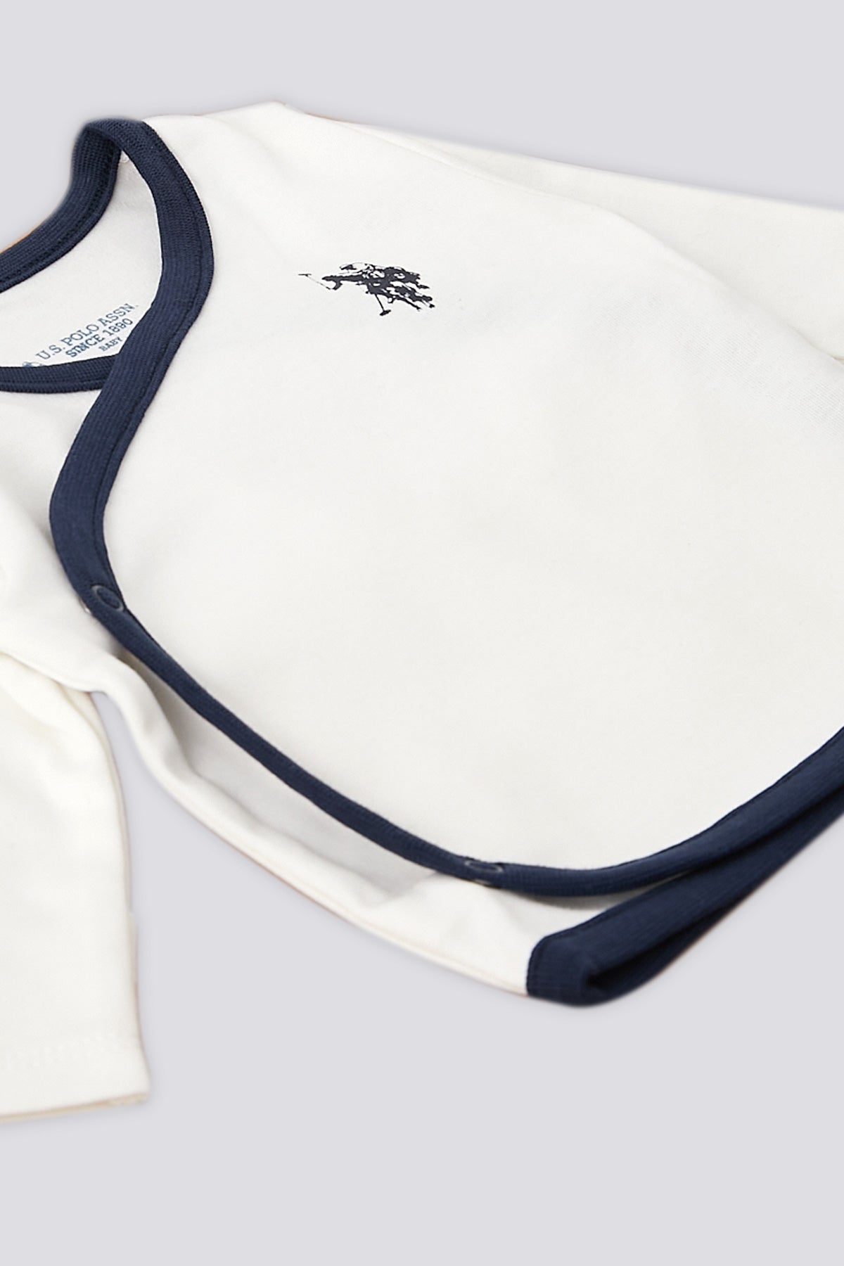 U.S. Polo Assn. Set zece piese pentru nou-nascuti, Alb