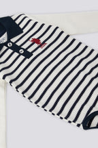 U.S. Polo Assn. Salopeta din bumbac pentru bebelusi croiala clasica