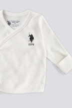 U.S. Polo Assn. Set cinci piese pentru nou-nascuti, Alb