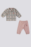 U.S. Polo Assn. Set doua piese cu logo discret, Carouri