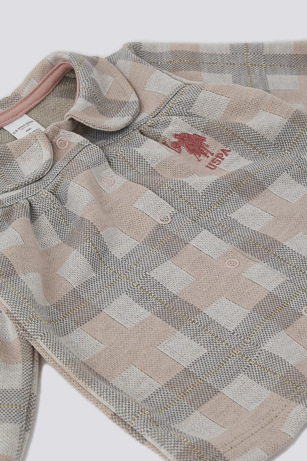 U.S. Polo Assn. Set doua piese cu logo discret, Carouri