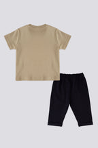 U.S. Polo Assn. Set doua piese cu logo discret, Verde