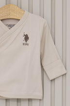 U.S. Polo Assn. Set cinci piese pentru nou-nascuti, Alb