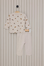 U.S. Polo Assn. Set trei piese cu caciula, pantaloni si bluza, Alb