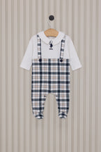 U.S. Polo Assn. Salopeta pentru bebelusi bumbac moale model basic