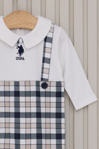U.S. Polo Assn. Salopeta pentru bebelusi bumbac moale model basic