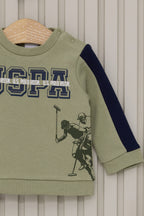 U.S. Polo Assn. Set doua piese cu logo discret, Bleumarin