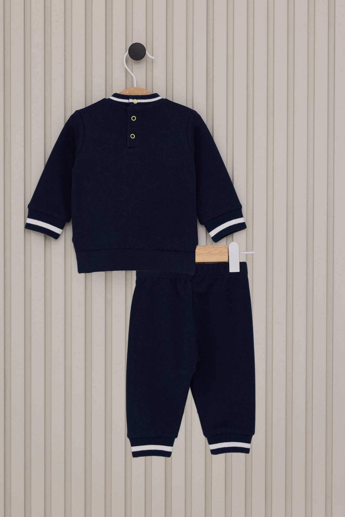 U.S. Polo Assn. Set doua piese cu logo discret, Bleumarin