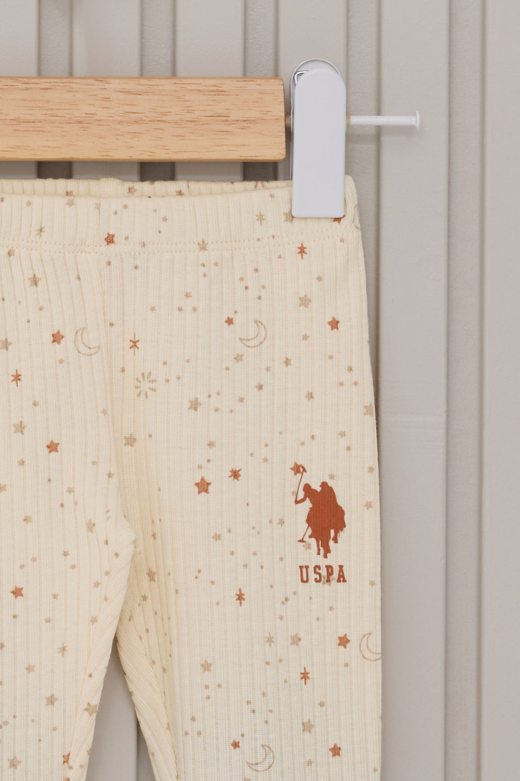 U.S. Polo Assn. Set trei piese cu caciula, pantaloni si bluza, Alb